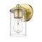 Z-Lite Thayer Vanity, 1-Light, 4.75 In.W x 5.75 In.L x 8.75 In.H, Luxe Gold/Clear 742-1S-LG - alternate 5
